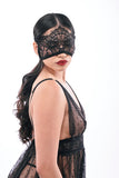 Veiled Vision Lace Blindfold - Black