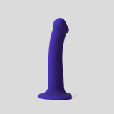 TESTER - GLOW-LED DILDO PURPLE - M