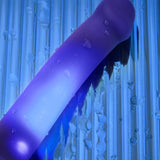 TESTER - GLOW-LED DILDO PURPLE - M