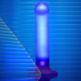 TESTER - GLOW-LED DILDO PURPLE - M