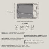 Fasinator Throw - Regular size - Faux Fur - White & Black