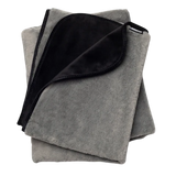 Fasinator Throw - Regular size - Faux Fur  Grey & Black