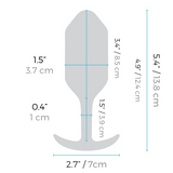 TESTER - VIBRATING SNUG PLUG | L | BLUE