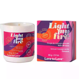 TESTER - LIGHT MY FIRE - MASSAGE CANDLE - COCONUT 65G / 2.2OZ.