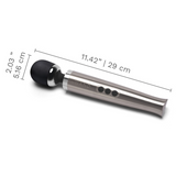 TESTER - Die Cast Rechargeable Vibrating Massager - Silver