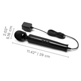 TESTER - Die Cast Plug-In Vibrating Massager - Black