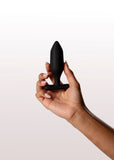 Onyx Vibrating Butt Plug Black