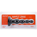 Tantus Silicone Large Ripple Butt Plug Black