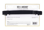 Laced Up Garters - Black