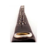 Leather Pin Prick Cock Strap In Clamshell Black