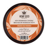 TESTER - Hemp Seed 3-in-1 Massage Candle Fresh Squeezed 6oz