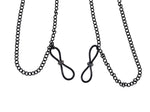 Lace Collar with Nipple Ties - Black