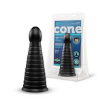 CONE - 10" TAPERED & RIBBED DILDO WITH SUCTION CUP