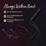 Temptasia Ardor - Silicone Flogger - Black
