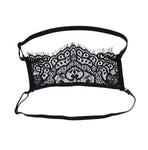 Veiled Vision Lace Blindfold - Black