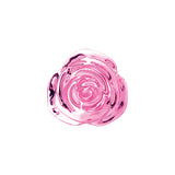 Pink Roses Glass Butt Plug Training Set