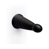 CONE - 10" TAPERED & RIBBED DILDO WITH SUCTION CUP