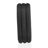 ROTO grooved gripper-ribbed cockring BLACK FOG