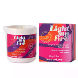TESTER - LIGHT MY FIRE - MASSAGE CANDLE - LOTUS FLOWER 65G / 2.2OZ.