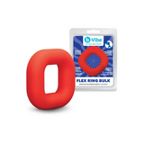 FLEX RING BULK - SILICONE COCK RING - RED