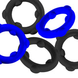 Gearheads 5-Pack Spinner Rings Blue/Black