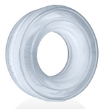 ROTO grooved gripper-ribbed cockring CLEAR STEAM