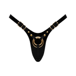 LEATHERETTE HARNESS FABULOUS - ONE SIZE - BLACK GLOSSY
