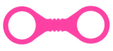 Small Hot Pink Silicone Cuffs