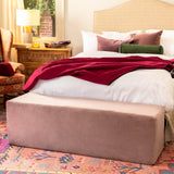 Aria Flip Chaise 18 Inch Wide - Convertible Sex Chair and Bed Bench, Rose