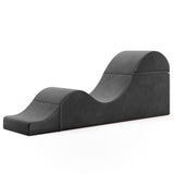 Aria Flip Chaise 18 Inch Wide - Convertible Sex Chair and Bed Bench, Black