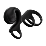 SVibe Snail JOVI Arc Couples Ring, noir haze