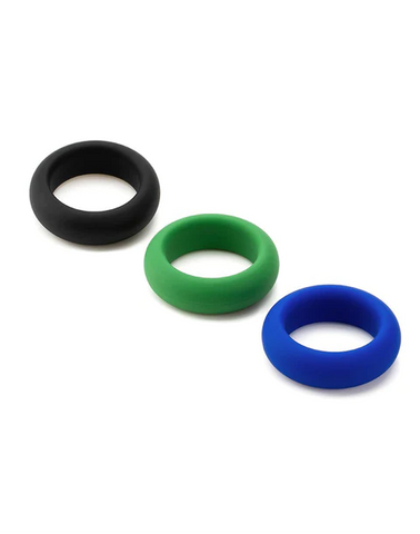 TESTER - 3 Pack Silicone C-Ring, Minimum, Medium, Maximum Stretch