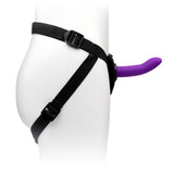TESTER - DUO 2PC 5.5" & 7.75" SILICONE DILDO & HARNESS SET