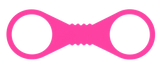 Large Hot Pink Silicone Cuffs