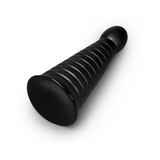 CONE - 10" TAPERED & RIBBED DILDO WITH SUCTION CUP
