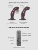 FINGERING & VIBRATING DILDO - M - PURPLE TR