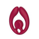SVibe Snail GIZI Duo Couples Stimulator, burgundy