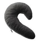 Lune Side Snuggle Pillow with Palm Vibrator Black