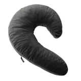 Lune Side Snuggle Pillow with Palm Vibrator Black