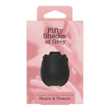 Fifty Shades of Grey Black Rose Silicone Clitoral Suction Stimulator 2.0