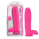 Neo - 11 Inch Dual Density Dildo - Neon Pink