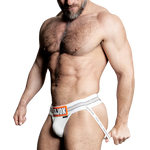 SLINGJOCK upthrust slider-strap jock, WHITE SNOW, X-LARGE