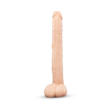 BONE - 17" DEEP-INSERT DILDO WITH REALISTIC BALLS AND SUCTION CUP