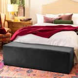 Aria Flip Chaise 18 Inch Wide - Convertible Sex Chair and Bed Bench, Black