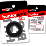 ROTO grooved gripper-ribbed cockring BLACK FOG