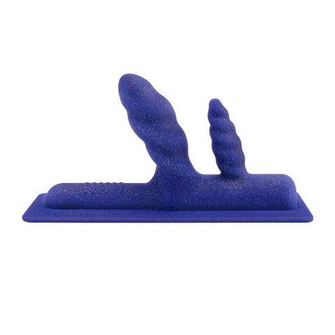 Two-Nicorn - Textured Double Penetration Attachment