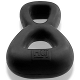 BOOMERANG double-ring cockring & nut-tugger BLACK FOG