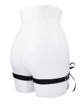 Laced Up Garters - Black