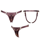 TESTER - HARNESS SIMILI GENEROUS - ONE SIZE - AUBERGINE