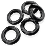 JACKER 5-STACK five-pack tube super-strong  cockrings BLACK